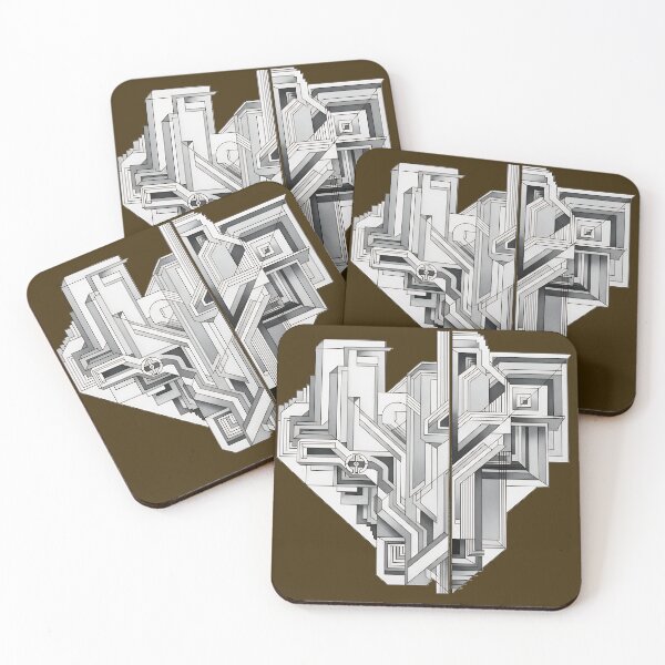 Item preview, Maze of Forms Wht designed and sold by UrbanPrts.