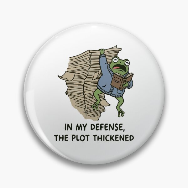 Item preview, Funny Cute Frog Hanging Off Book Stack designed and sold by Floomart.