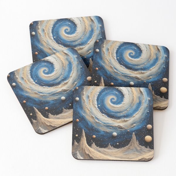 Item preview, Imaginative space landscape with spiral nebula designed and sold by Mianku | Für das Leben.