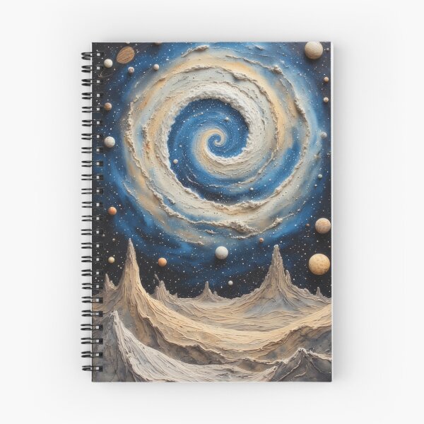 Item preview, Imaginative space landscape with spiral nebula designed and sold by Mianku | Für das Leben.