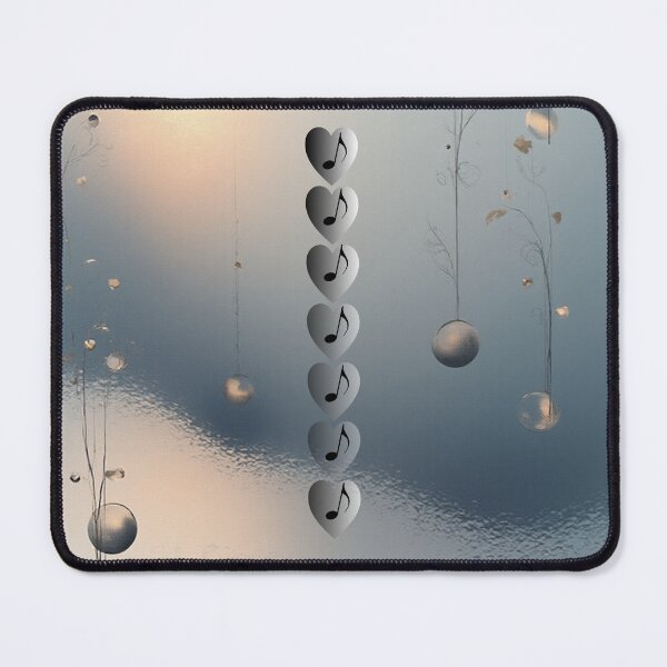 Item preview, Heart Music Continuous AI designed and sold by BrightrDayMusicArt.