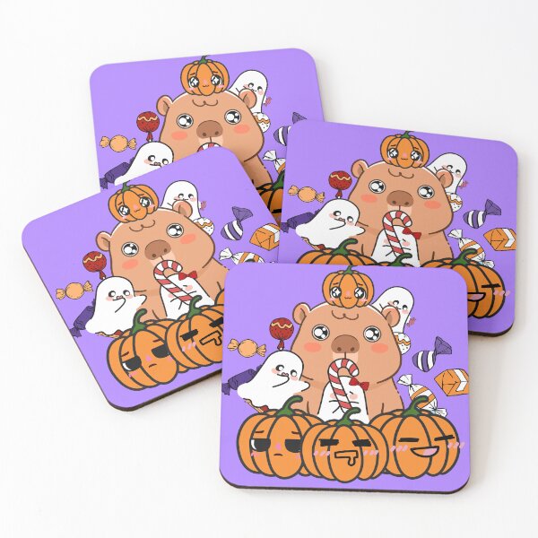Artikelvorschau, Halloween-Capybara – Kürbis- und Süßigkeitenparty entworfen und verkauft von Kanniax.