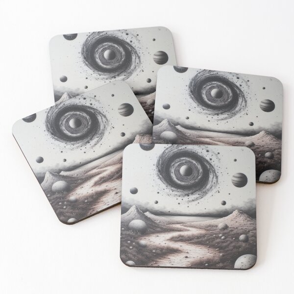 Item preview, Cosmic landscape beneath a swirling vortex designed and sold by Mianku | Für das Leben.