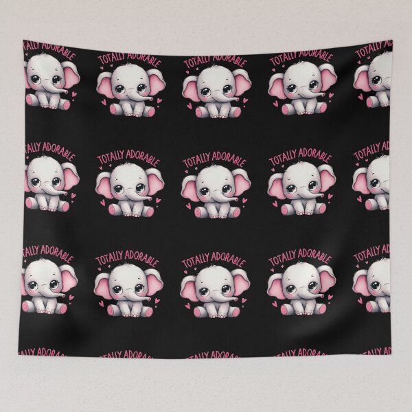 Item preview, Totally Adorable Elephant Cute Art designed and sold by Mido tee art shop.