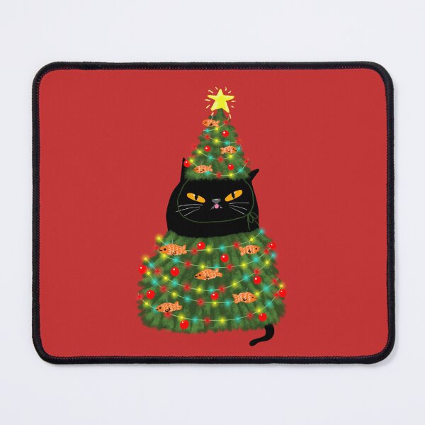 Item preview, Meowy Catmas Tree Cat designed and sold by KilkennyCat Art.