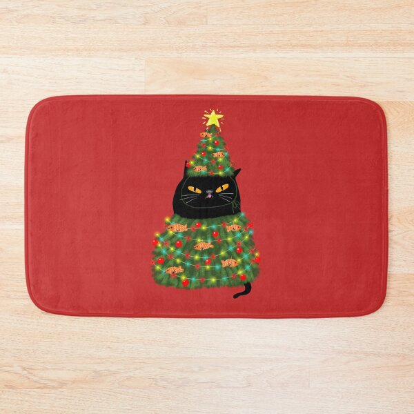 Item preview, Meowy Catmas Tree Cat designed and sold by KilkennyCat Art.