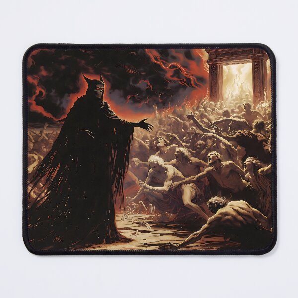 Item preview, Satan leading mankind to an astral gate designed and sold by AbsoluteAI.