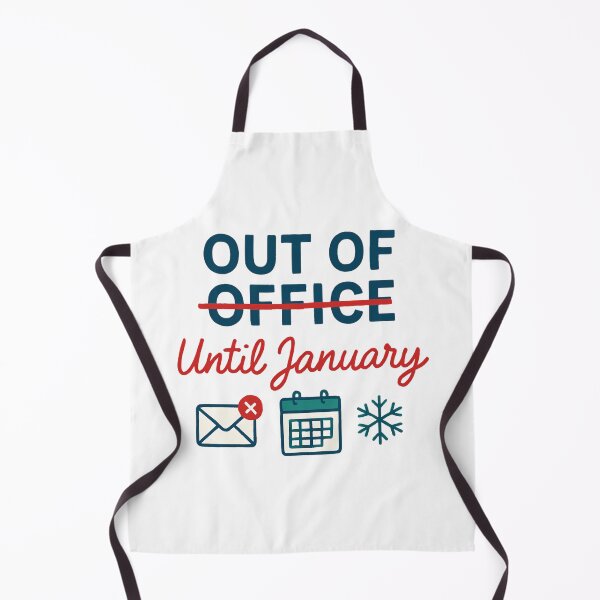 Item preview, Out of Office Until January Christmas Design designed and sold by Printiko.