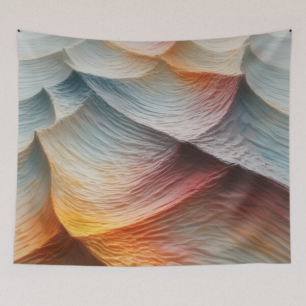 Item preview, Abstract color gradients on a wave-like surface designed and sold by Mianku | Für das Leben.