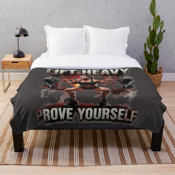 Item preview, Bodybuilding Motivation – Lift Heavy, Prove Yourself Gym Quote Design designed and sold by Ditstyle.