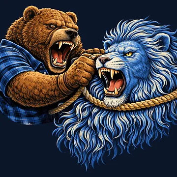 Artwork thumbnail, Football Rivalry Sticker by RealWorldTees