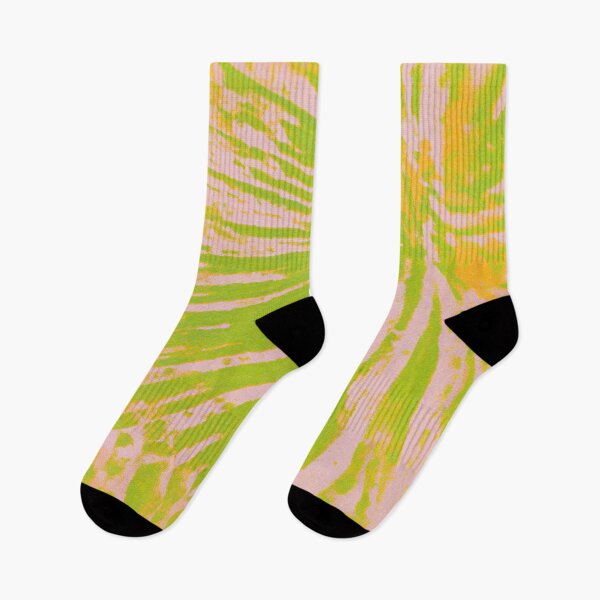 Artikelvorschau, Neonfarbenes Palmenblatt-Muster in Limette und Rosa entworfen und verkauft von trajeado14.