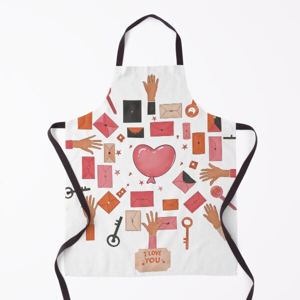 Item preview, Love Letters & Keys Heart Illustration designed and sold by KomparrowStudio.