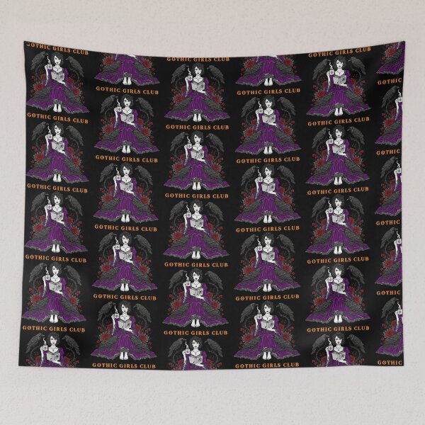 Item preview, Gothic Girls Club Raven Witch Reading designed and sold by TeeARTHY.