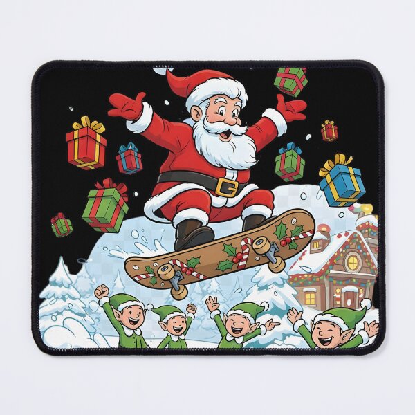 Item preview,  Funny Skateboard Santa – Cool Christmas Holiday Design designed and sold by NovaDoodle Art Studio.