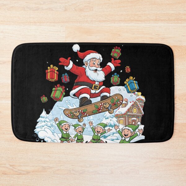 Item preview,  Funny Skateboard Santa – Cool Christmas Holiday Design designed and sold by NovaDoodle Art Studio.