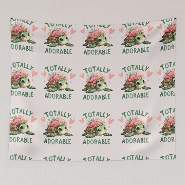 Item preview, Totally Adorable Turtle Cute Art designed and sold by Mido tee art shop.
