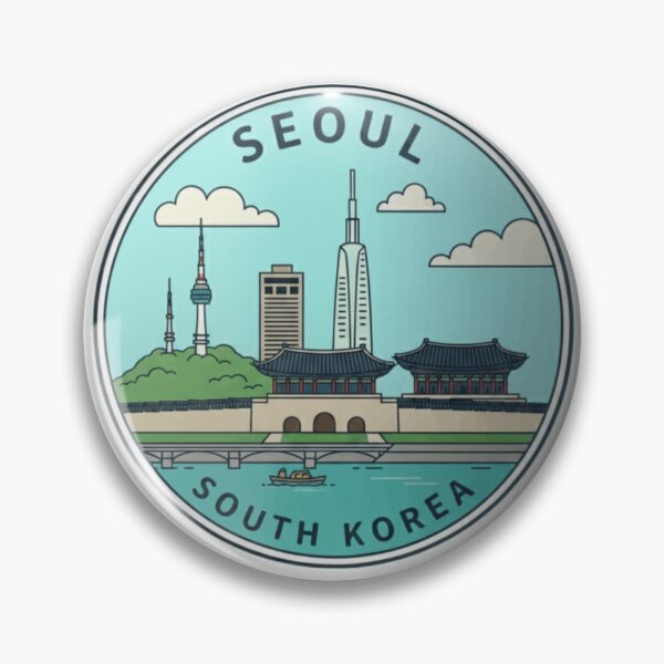 Item preview, Global Heritage & National Pride South Korea- Minimalist Art Series designed and sold by Pixel & Beyond.