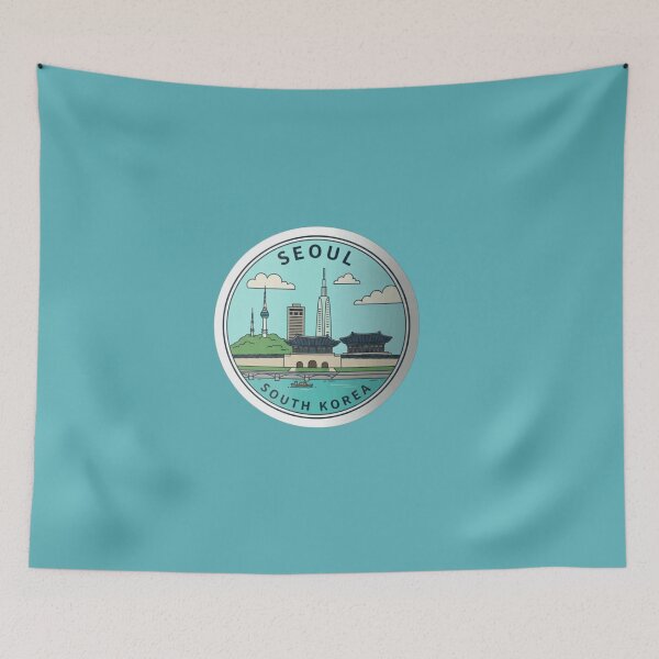 Item preview, Global Heritage & National Pride South Korea- Minimalist Art Series designed and sold by Pixel & Beyond.