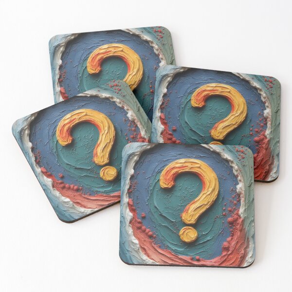 Item preview, Question marks in a structured color palette designed and sold by Mianku | Für das Leben.