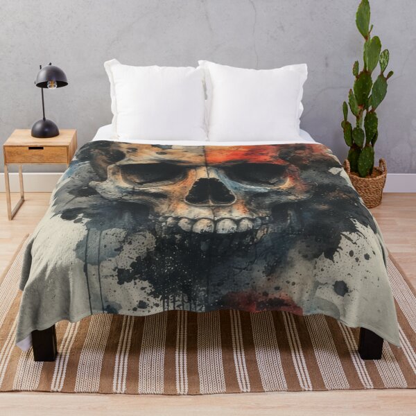 Item preview, Watercolor skull with flowing colors designed and sold by Mianku | Für das Leben.
