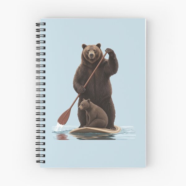 Item preview, Grizzly Bear and Cub Paddleboarding Adventure designed and sold by TeeARTHY.
