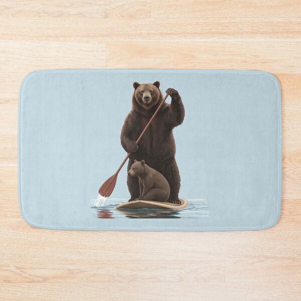 Item preview, Grizzly Bear and Cub Paddleboarding Adventure designed and sold by TeeARTHY.