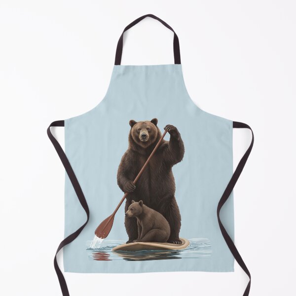 Item preview, Grizzly Bear and Cub Paddleboarding Adventure designed and sold by TeeARTHY.