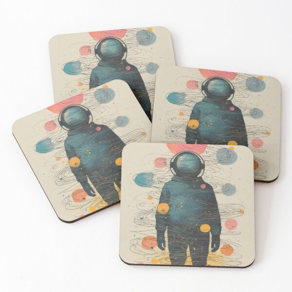 Item preview, Astronaut in a swirling color environment designed and sold by Mianku | Für das Leben.