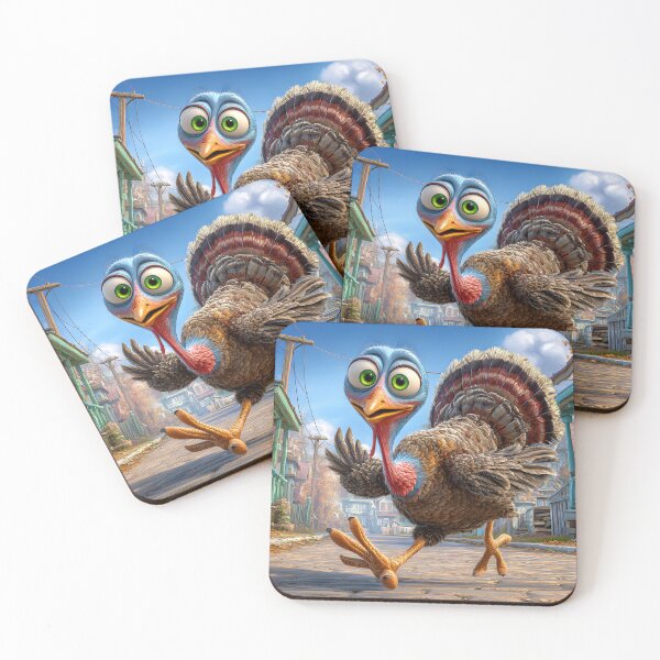 Item preview, Cheerful Turkey in a Charming Neighborhood Setting designed and sold by Artessie.