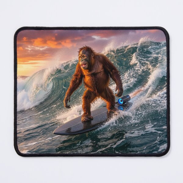 Item preview, Surfin' Orangutan designed and sold by Tridentulus.