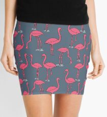 Flamingo - Payne's Gray by Andrea Lauren Mini Skirt