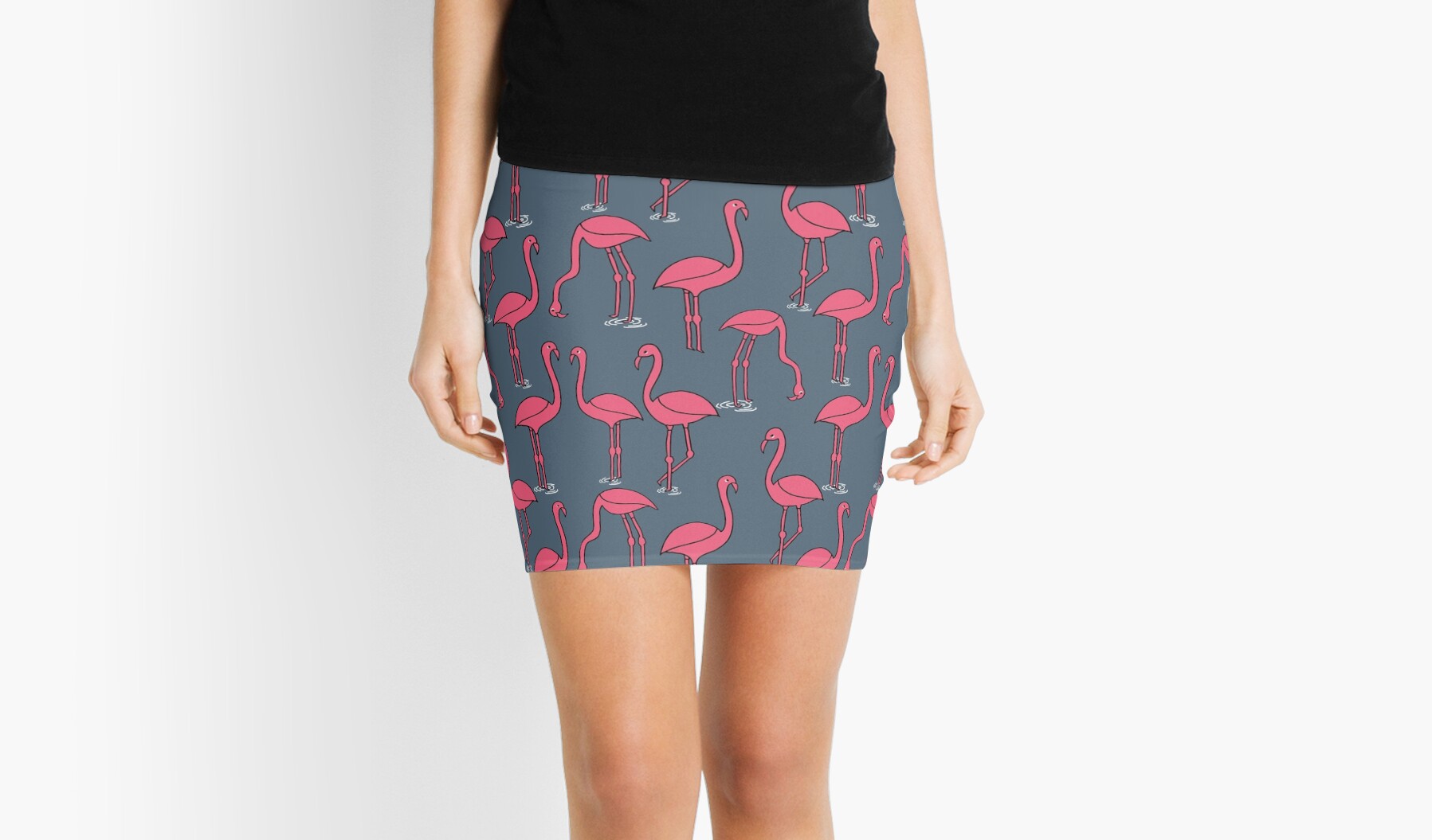 Flamingo - Payne's Gray by Andrea Lauren iPhone 11 case Flamingo - Payne's Gray by Andrea Lauren iPhone 11 case