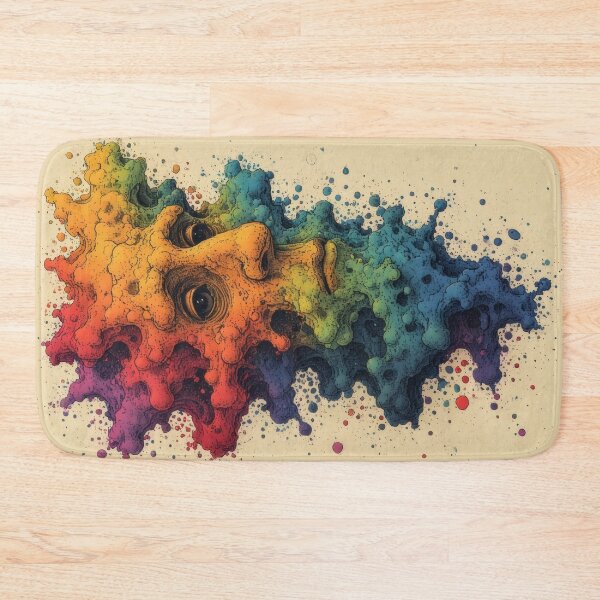 Item preview, Abstract face dissolved in rainbow colors designed and sold by Mianku | Für das Leben.