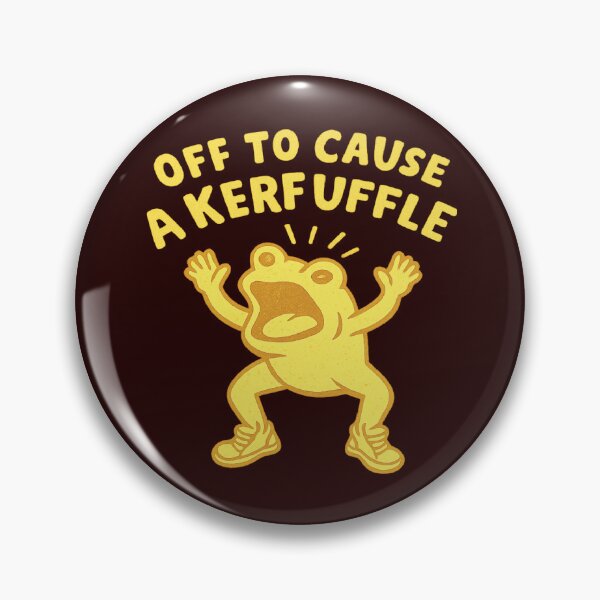 Item preview, Off to Cause a Kerfuffle,Funny Frog designed and sold by CloudyPress.