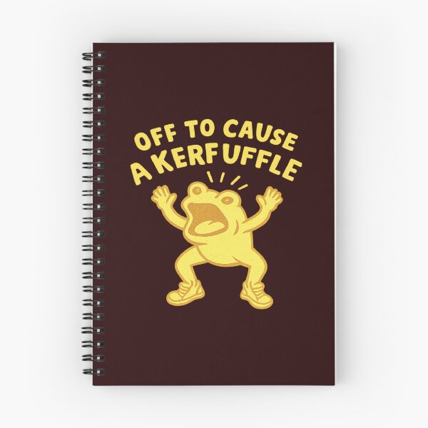 Item preview, Off to Cause a Kerfuffle,Funny Frog designed and sold by CloudyPress.