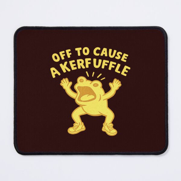 Item preview, Off to Cause a Kerfuffle,Funny Frog designed and sold by CloudyPress.