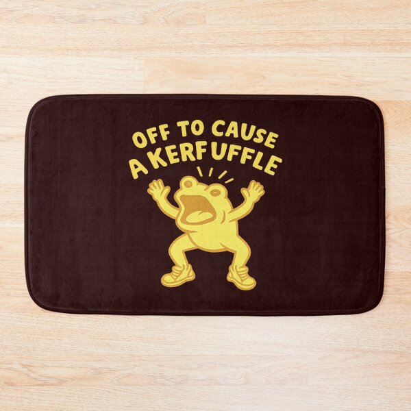 Item preview, Off to Cause a Kerfuffle,Funny Frog designed and sold by CloudyPress.