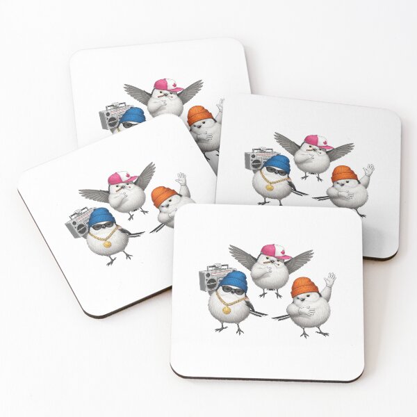 Item preview, Funny Hip Hop Birds with Boombox and Gold Chain designed and sold by TeeARTHY.