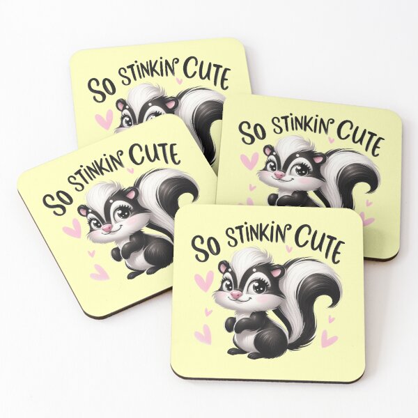 Item preview, So Stinkin Cute Skunk Art designed and sold by Mido tee art shop.