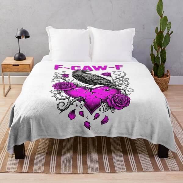 Item preview, F-Caw-F Anti Valentine Raven, Gothic Valentine’s Day Heartbreak Gift, Dark Crow Rose Graphic Tee for Emo Goth Lovers designed and sold by saloui.