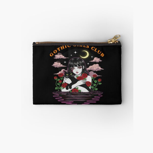 Item preview, Gothic Girls Club Witch with Black Cat and Roses designed and sold by TeeARTHY.