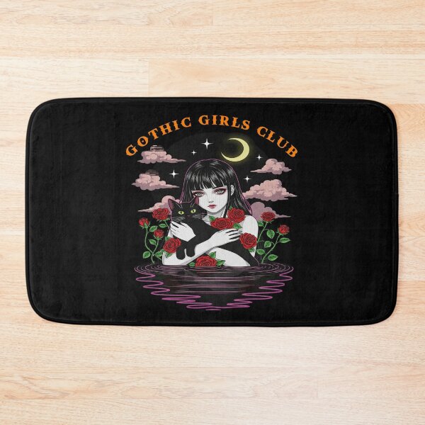 Item preview, Gothic Girls Club Witch with Black Cat and Roses designed and sold by TeeARTHY.