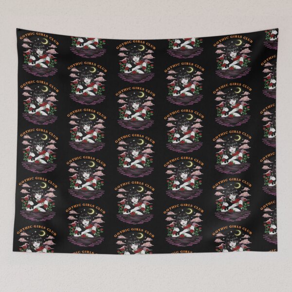 Item preview, Gothic Girls Club Witch with Black Cat and Roses designed and sold by TeeARTHY.