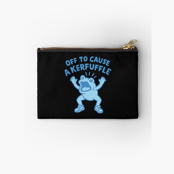 Item preview, Off to Cause a Kerfuffle,Funny Frog designed and sold by CloudyPress.