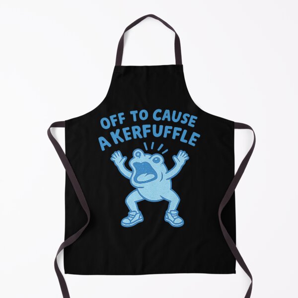 Item preview, Off to Cause a Kerfuffle,Funny Frog designed and sold by CloudyPress.
