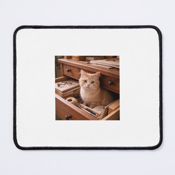 Item preview, Curious Cat in a Drawer designed and sold by LovelyCatGalaxy.