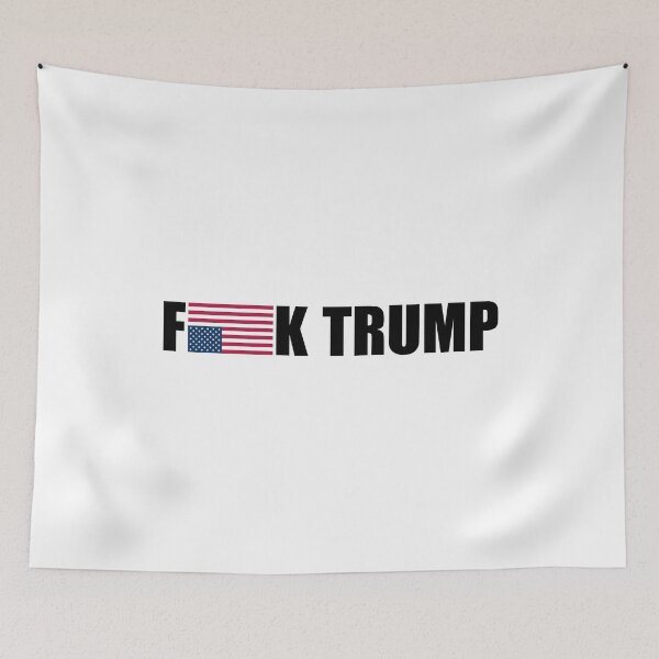Item preview, F Trump - Upside Down American Flag Distress designed and sold by PixVib.