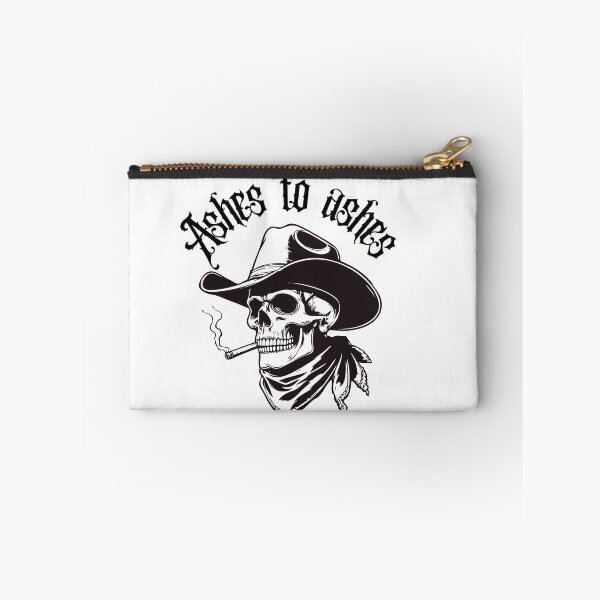 Item preview, Ashes to Ashes – Outlaw Cowboy Skull Illustration designed and sold by Carftastic.