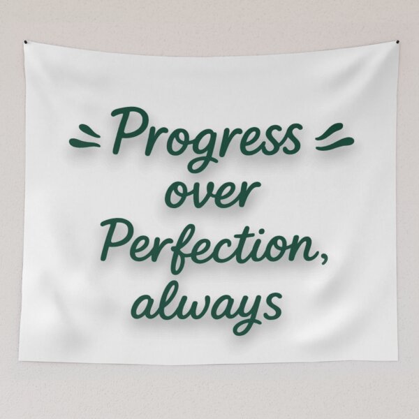 Item preview, Progress over perfection, always green designed and sold by EMORA NOVAIRE.